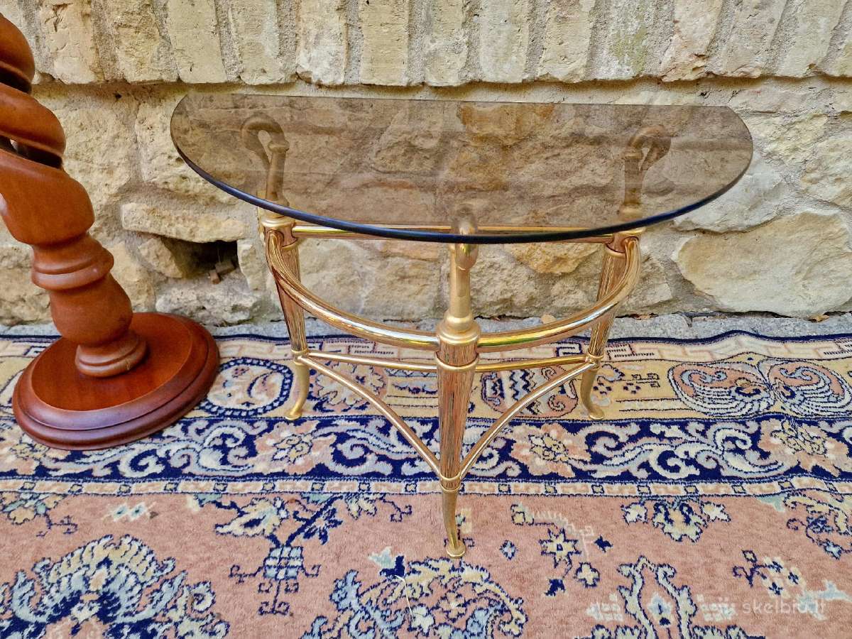 Vintažiniai mid century akrilo/stiklo staliukai - nuotraukos Nr. 36