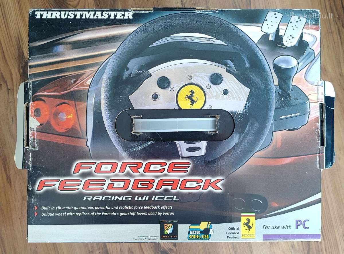 Thrustmaster Force Feedback Racing vairas+pedalai - nuotraukos Nr. 8