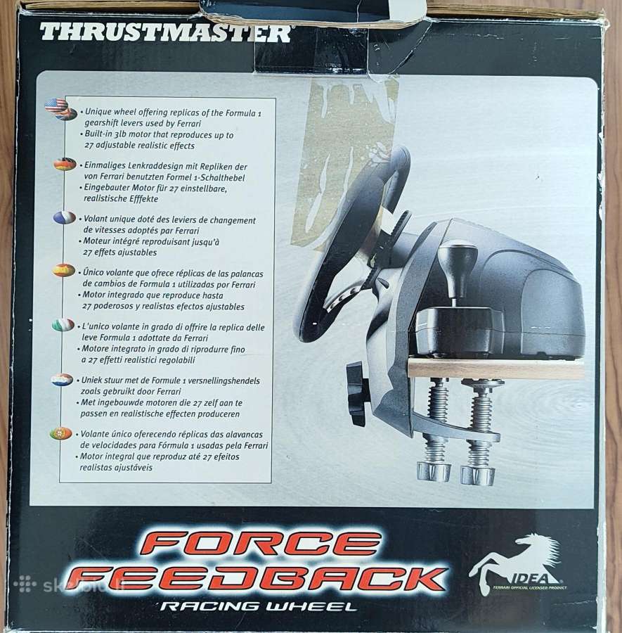 Thrustmaster Force Feedback Racing vairas+pedalai - nuotraukos Nr. 9