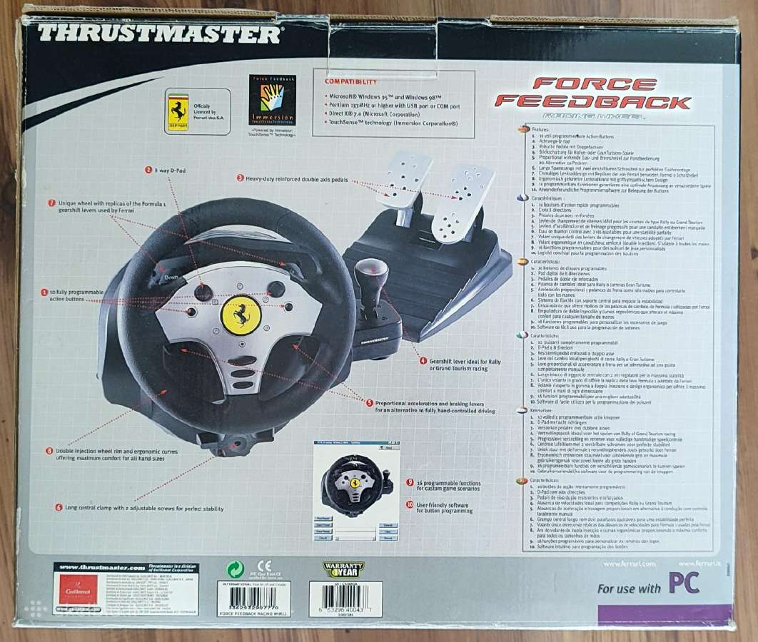 Thrustmaster Force Feedback Racing vairas+pedalai - nuotraukos Nr. 7