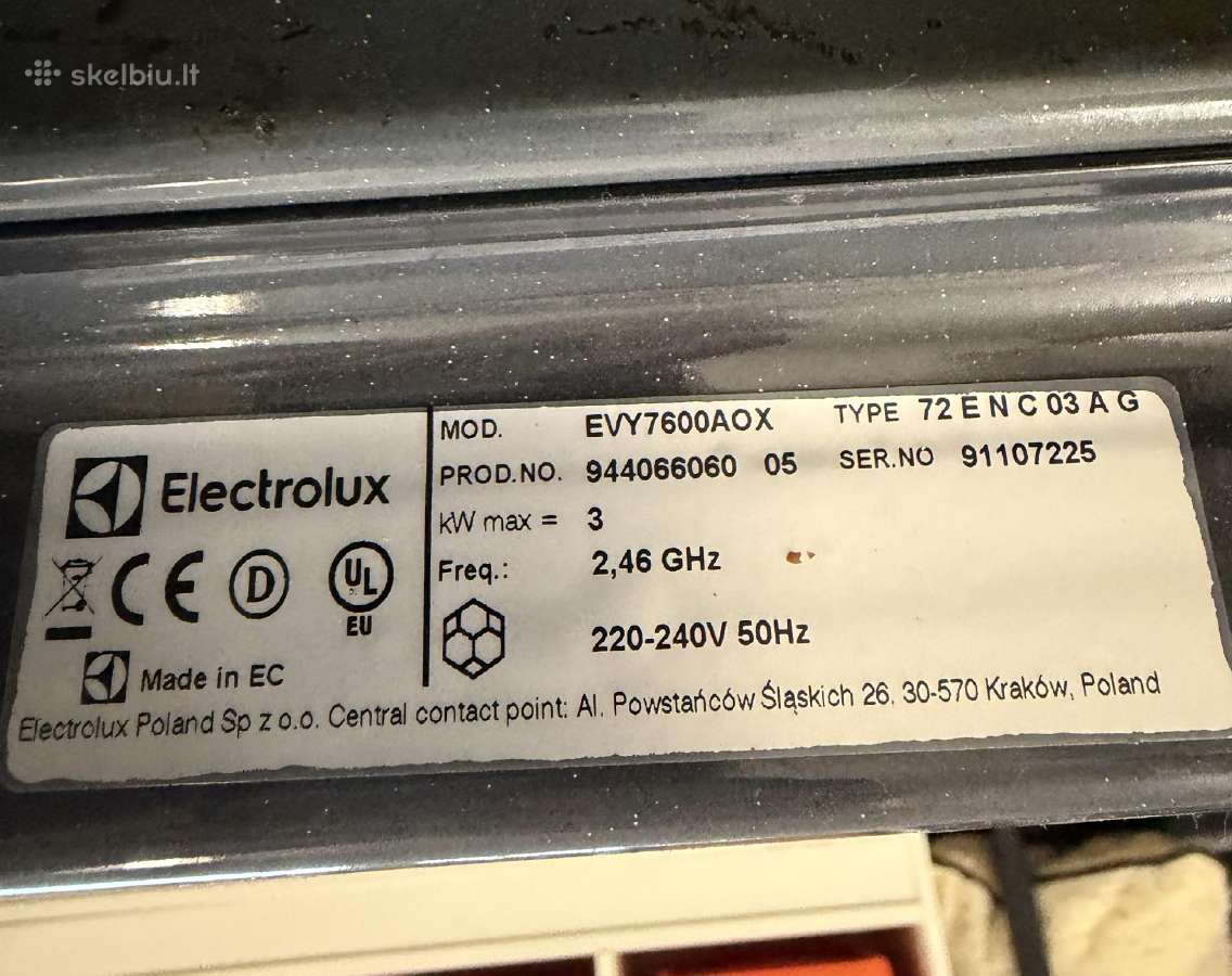 Elektrinė orkaitė Electrolux evy7600aox - nuotraukos Nr. 2