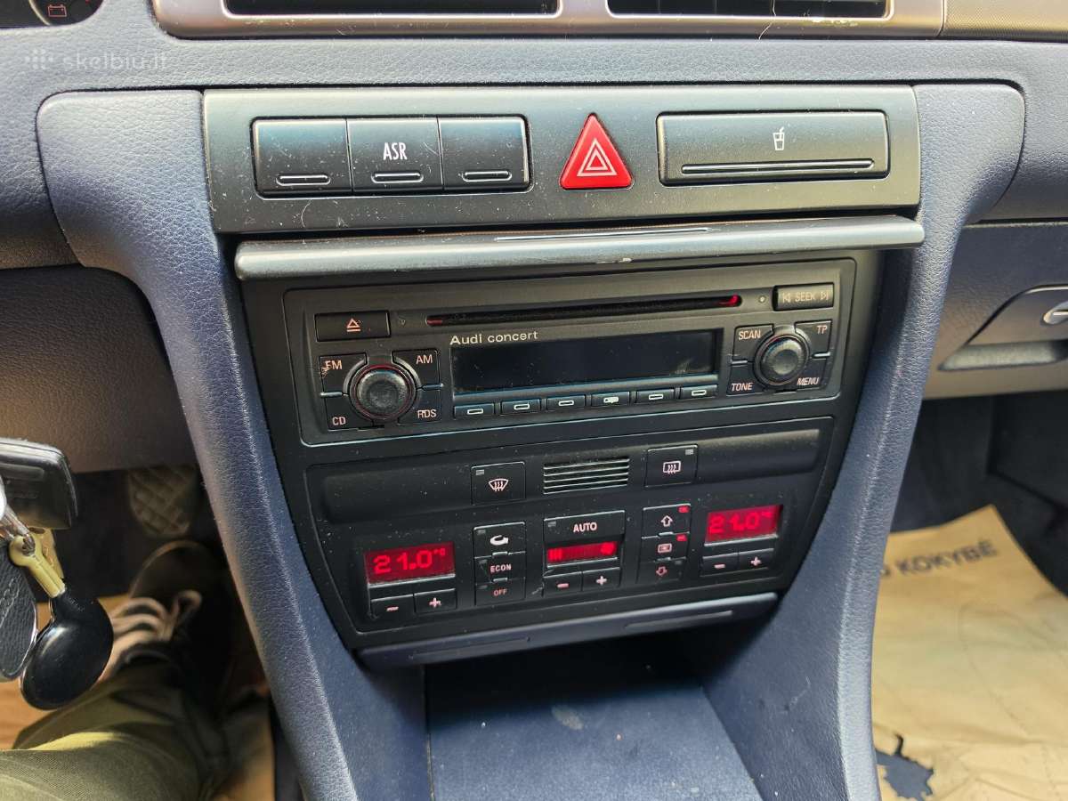 Audi A6, 2,4 l, 121 kw, 1999m. Sedanas, benzinas. - nuotraukos Nr. 12