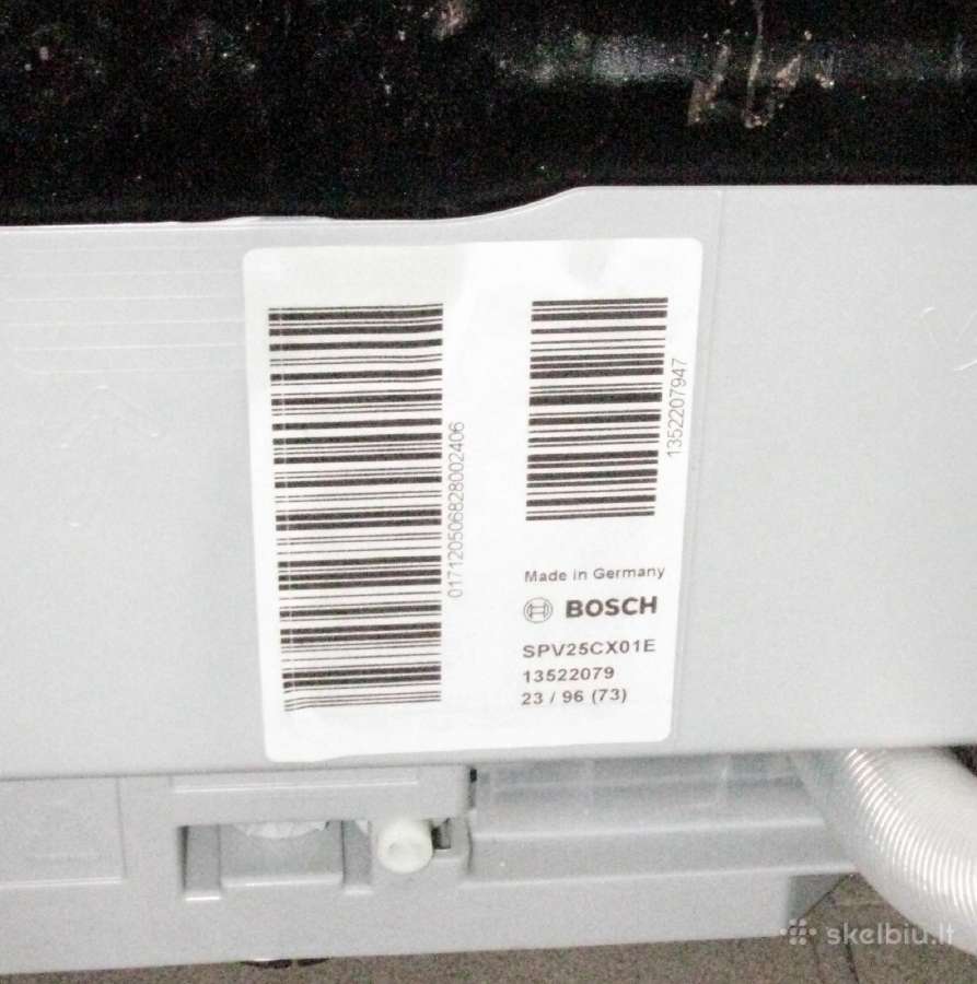 Įmontuojama 45 cm indaplovė Bosch Spv25cx01e - nuotraukos Nr. 2