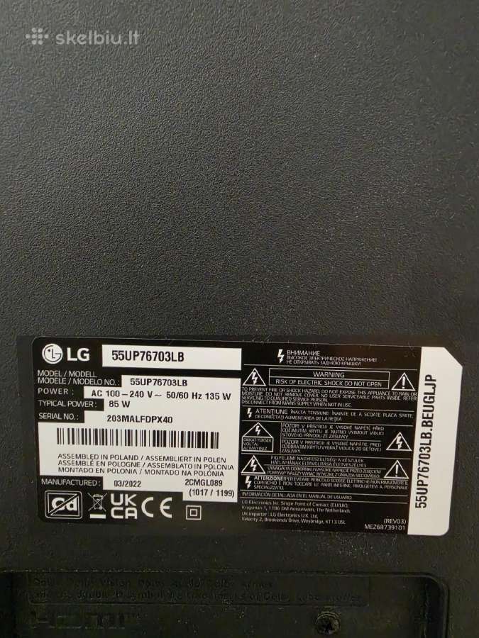 LG televizorius 55 - nuotraukos Nr. 3