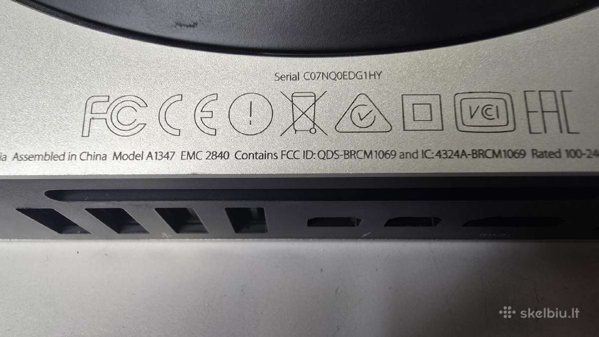 Mac Mini Late 2014 i5 8gb Batocera+ Monterey - nuotraukos Nr. 4