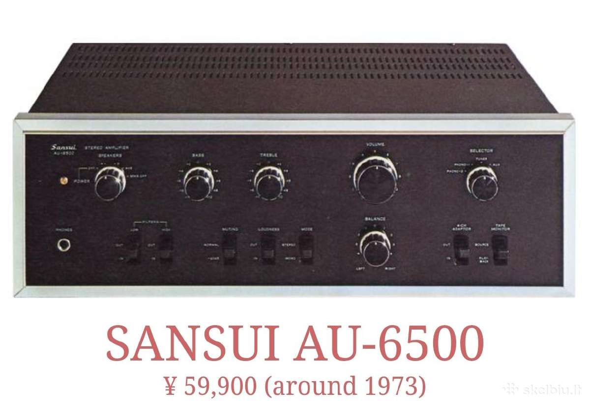 Sansui Au-6500 stiprintuvas - nuotraukos Nr. 2