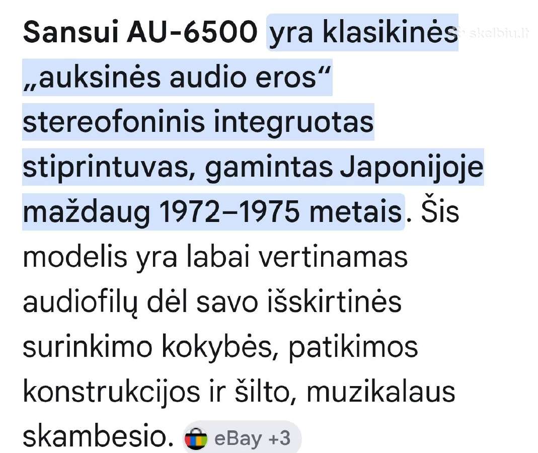 Sansui Au-6500 stiprintuvas - nuotraukos Nr. 6