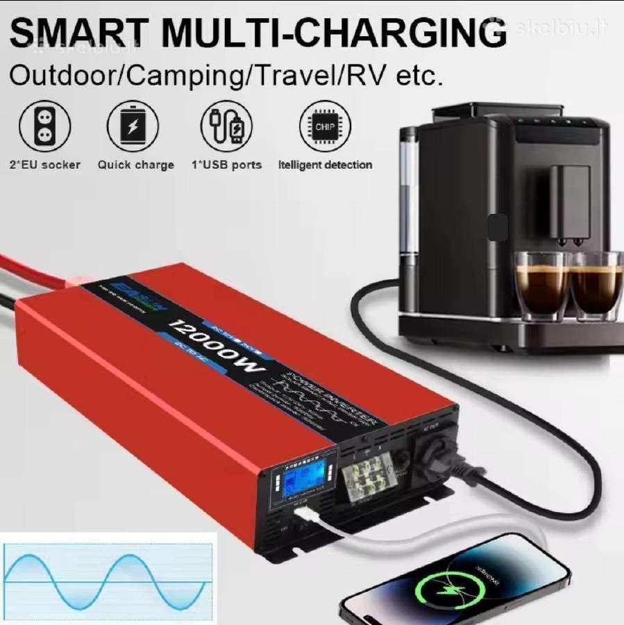 Inverteris iš 12 į 220v 8000w! Dingus Elektrai - nuotraukos Nr. 2