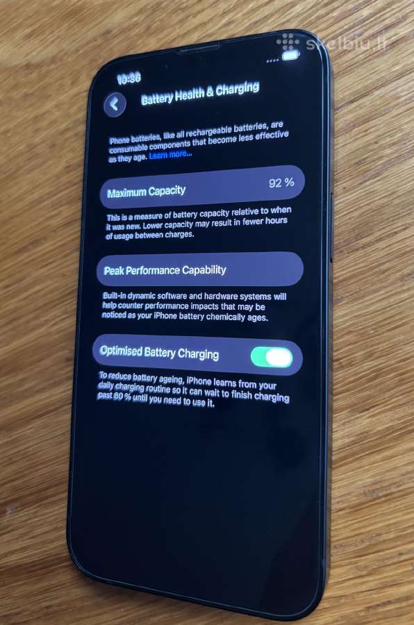 iPhone 13 128gb (Midnight) – Baterija 92% - nuotraukos Nr. 3