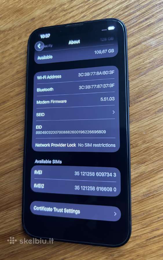 iPhone 13 128gb (Midnight) – Baterija 92% - nuotraukos Nr. 5