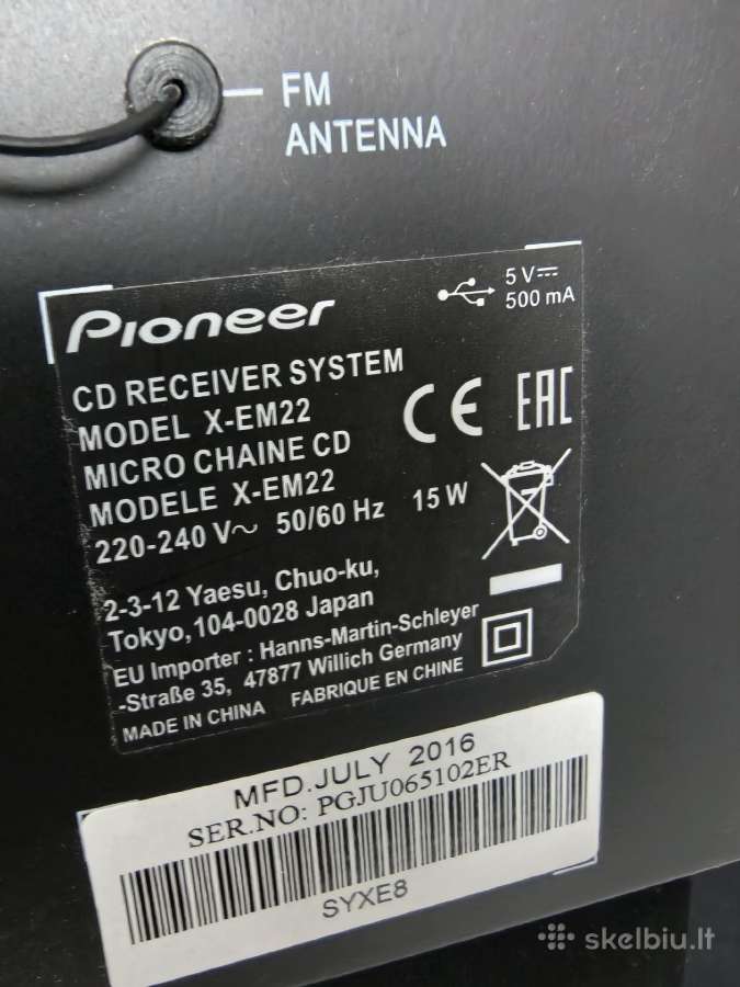 Pioneer X-em22 - nuotraukos Nr. 7
