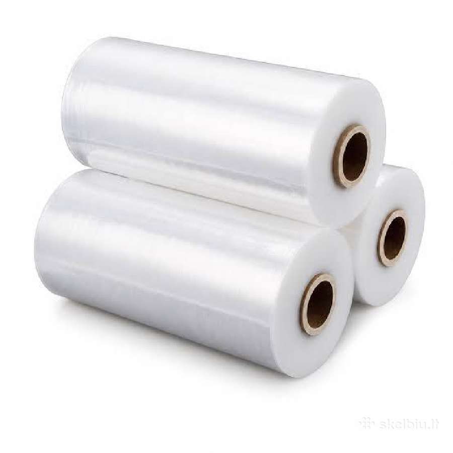 Strech pakavimo plėvelė medžio granulių pakavimui - nuotraukos Nr. 2