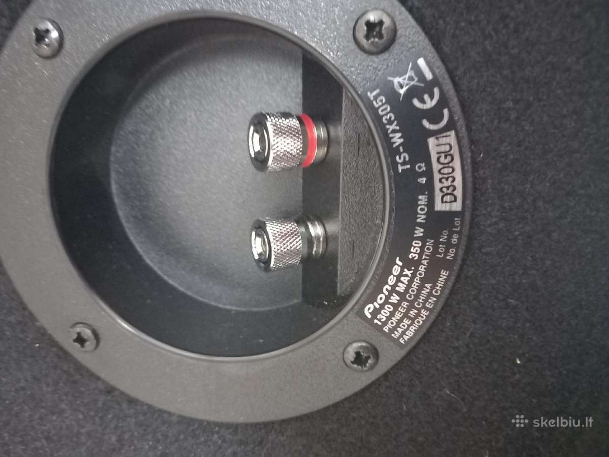 (Subwoofer) Pioneer Ts-wx305t 1300w - nuotraukos Nr. 4