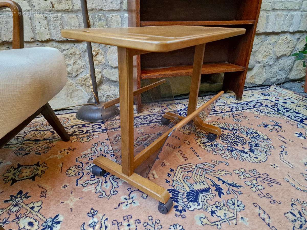 Vintažinis mid century staliukas/laikraštinė - nuotraukos Nr. 4