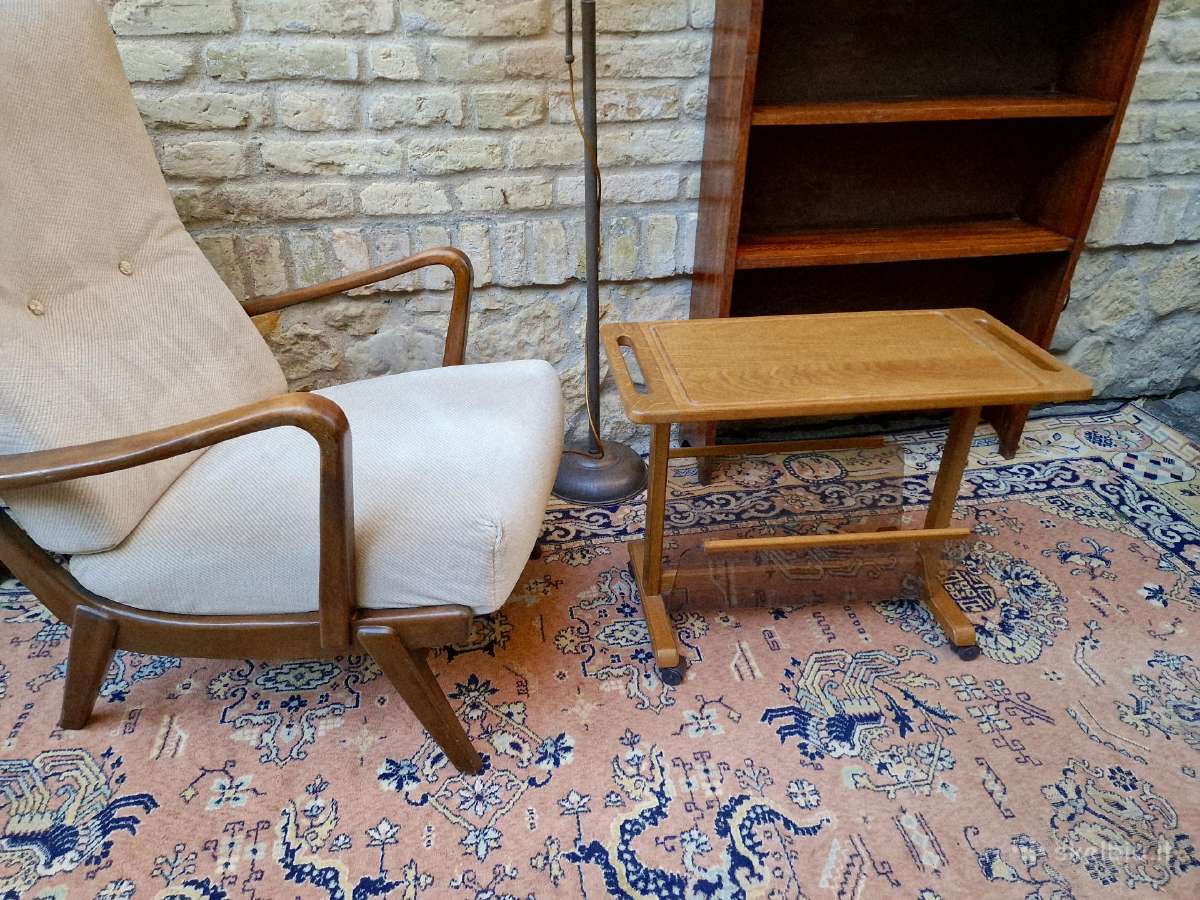 Vintažinis mid century staliukas/laikraštinė - nuotraukos Nr. 12