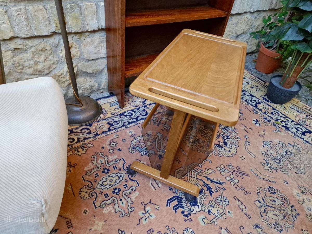 Vintažinis mid century staliukas/laikraštinė - nuotraukos Nr. 13