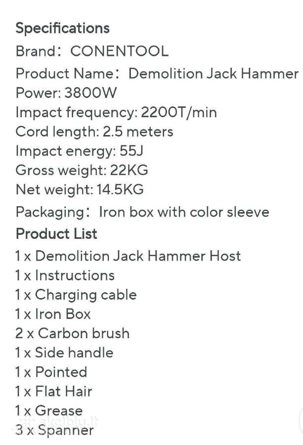Perforatorius 22kg 3800w ! - nuotraukos Nr. 5
