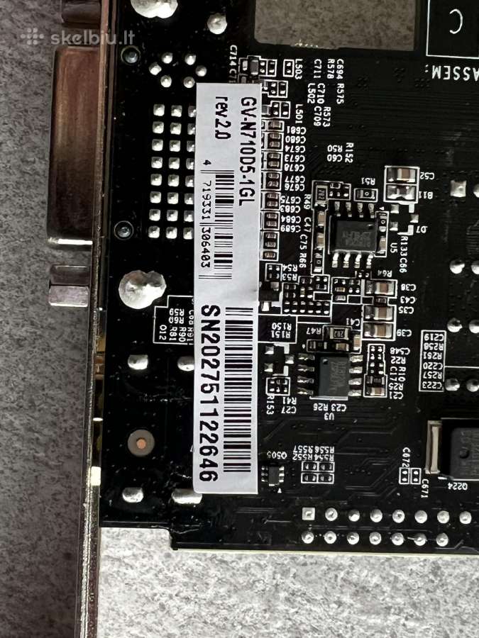 Gigabyte Geforce GT 710 1gb Gddr5 vaizdo plokštė - nuotraukos Nr. 2