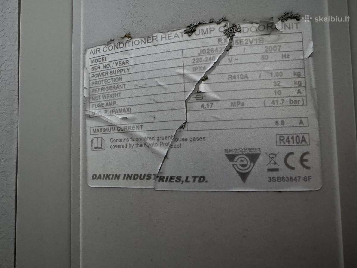 2 Daikin inverteriniai kondicionieriai Š siurbliai - nuotraukos Nr. 10