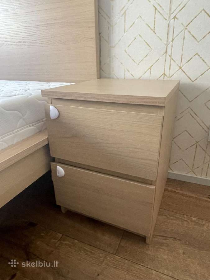 Dvigulė lova + 2 spintelės + 2 komodos + lentyna - nuotraukos Nr. 3