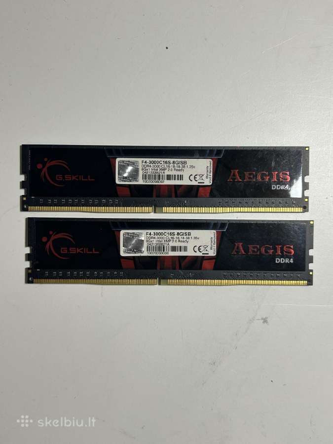 G.skill 16gb 2x8gb RAM - nuotraukos Nr. 2