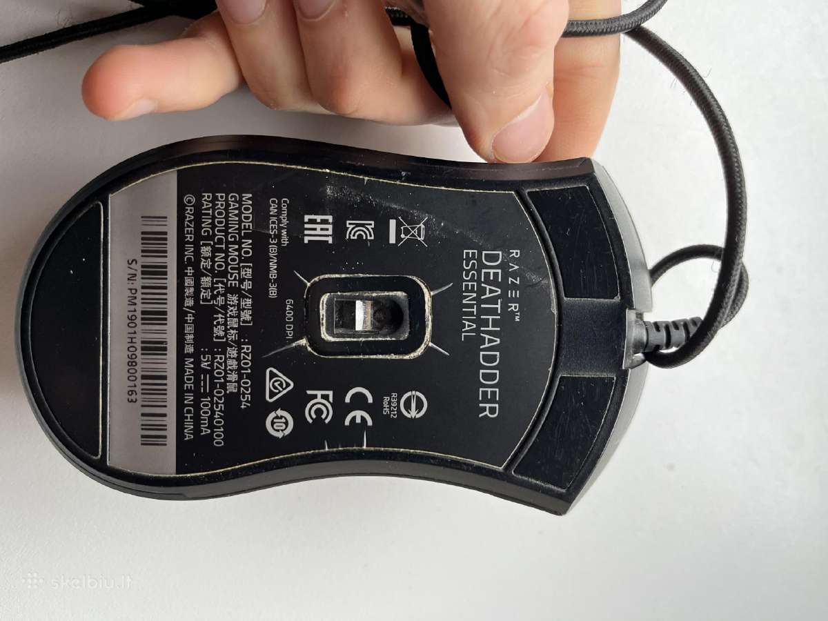 Razer Deathadder kompiuterinė pelė - nuotraukos Nr. 3