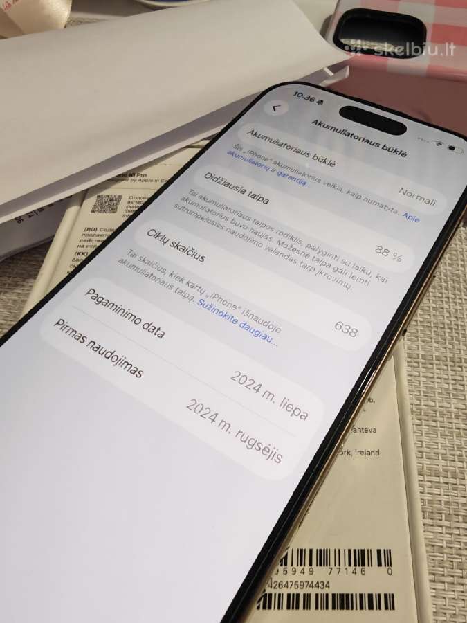 iPhone 16 pro 128gb - nuotraukos Nr. 5