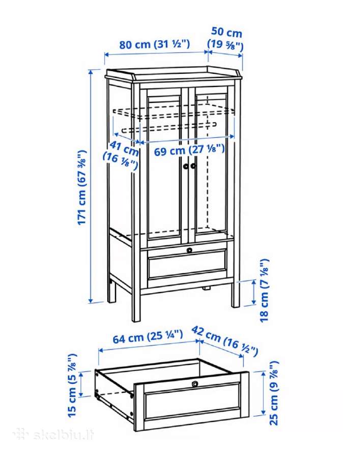 Ikea Sundvik balta spinta - nuotraukos Nr. 5