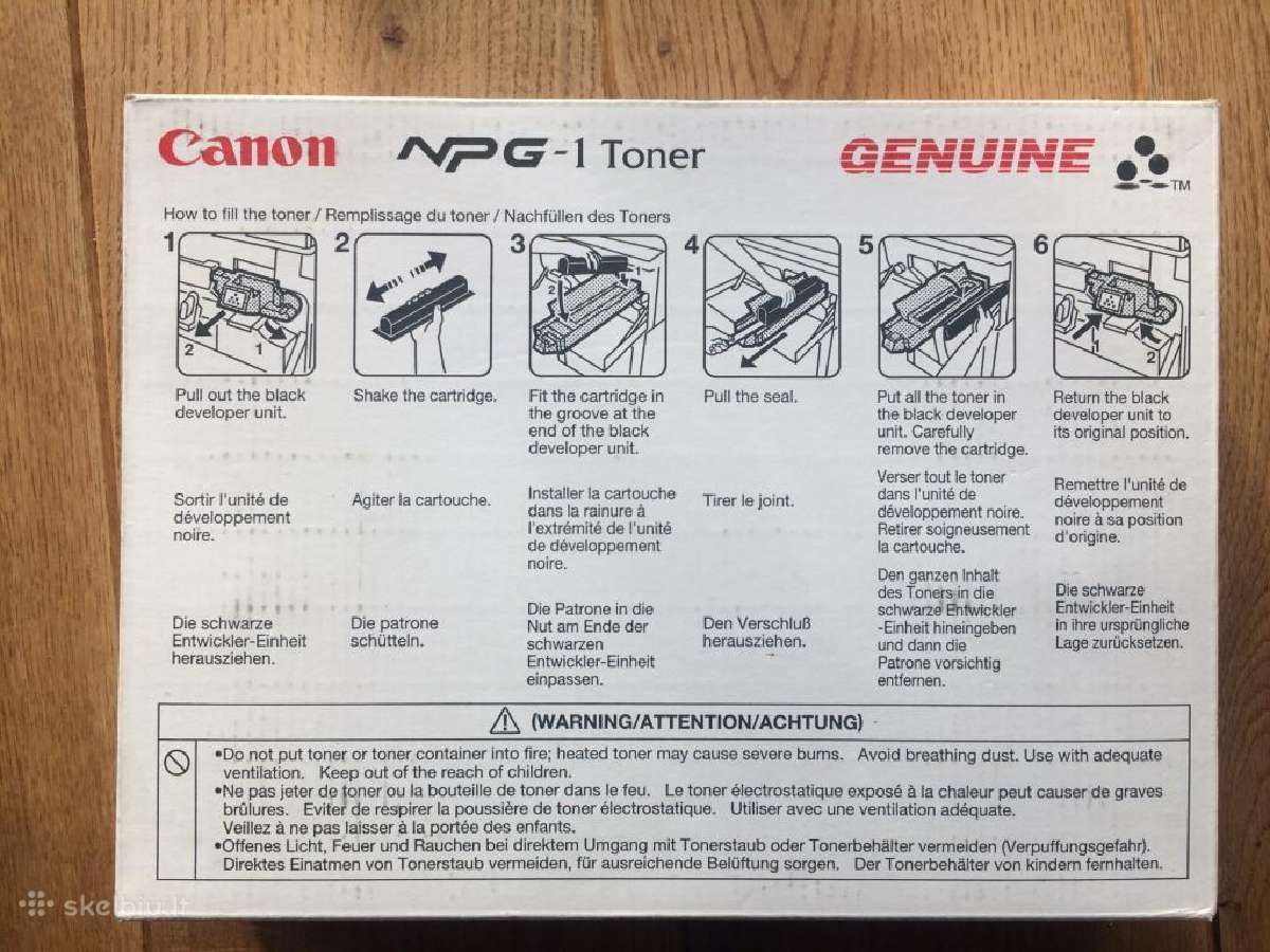 Originalus Canon Npg-1, 1372a006aa toneris 4 vnt. - nuotraukos Nr. 3