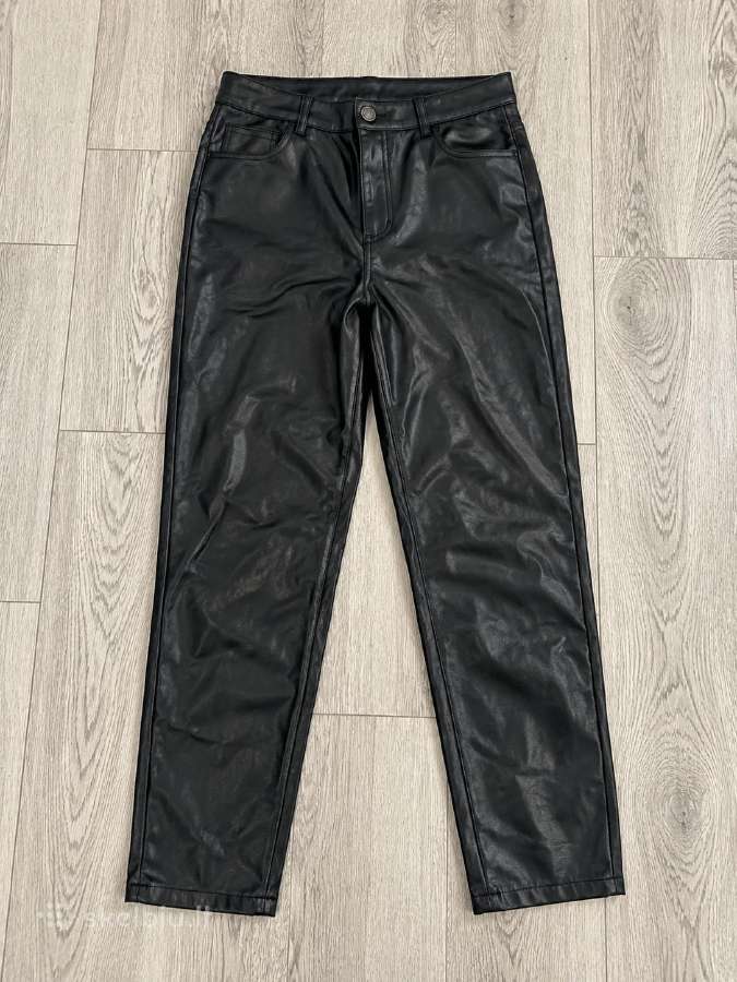 Zara juodas odos imitacijos komplektas - nuotraukos Nr. 4