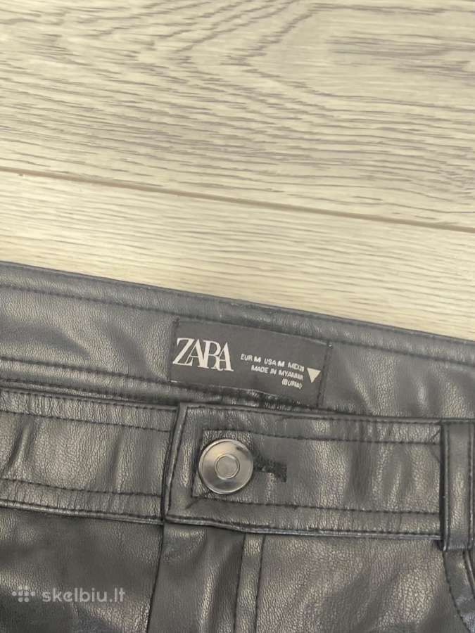 Zara juodas odos imitacijos komplektas - nuotraukos Nr. 6