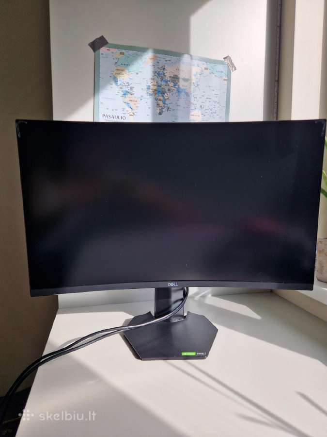 Lenktas žaidimų monitorius Dell 27",full HD,144hz - nuotraukos Nr. 2