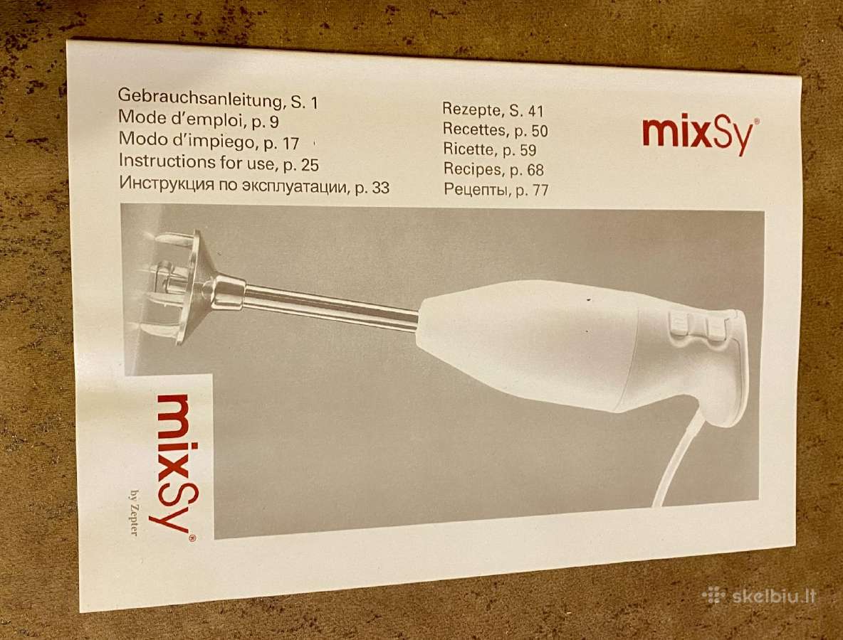 Zepter Mixsy universalus maisto smulkintuvas - nuotraukos Nr. 10