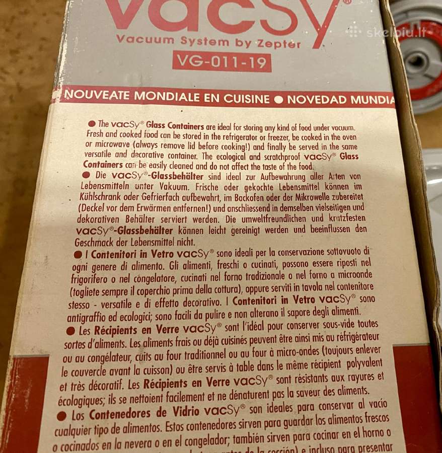 Zepter Vacsy vakuuminis siurbliukas su priedais - nuotraukos Nr. 5