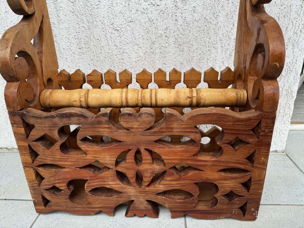2 Medžio rankų darb.,senovinės rankšluostinės - nuotraukos Nr. 4