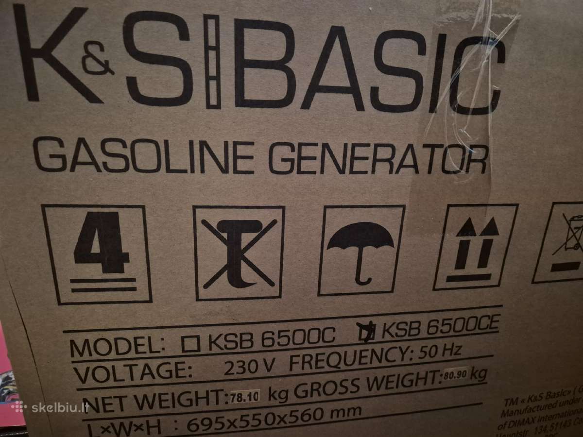 K&s Basic Ksb 6500ce benzininis generatorius 5 Kw - nuotraukos Nr. 5