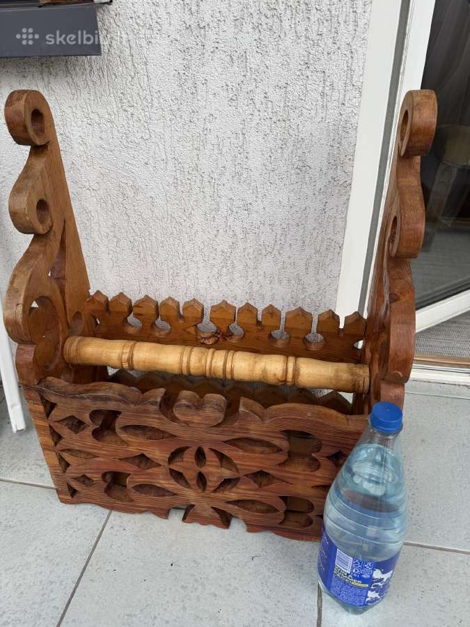 2 Medžio rankų darb.,senovinės rankšluostinės - nuotraukos Nr. 9