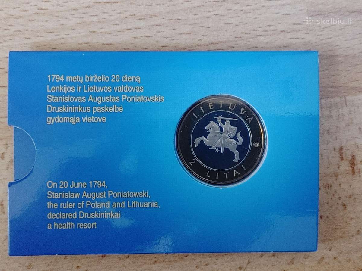 2012m 2 litai Lietuvos kurortams - Proof -spalvoti - nuotraukos Nr. 8