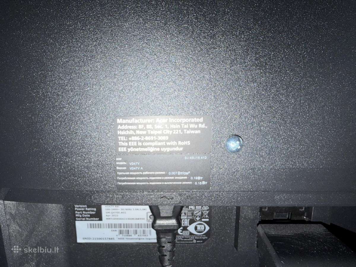 Acer V7 Series monitorius - nuotraukos Nr. 7