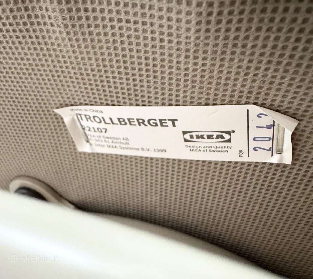 Ikea Trollberget smėlinė aukšta odinė darbo kėdė - nuotraukos Nr. 6