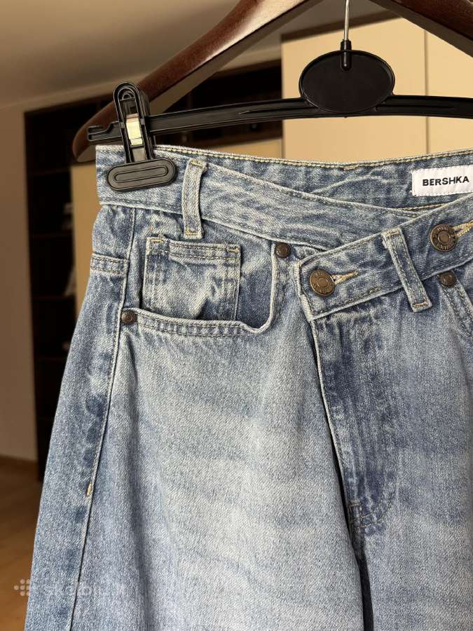 Bershka džinsai susiaustu juosmeniu 36 dydis - nuotraukos Nr. 6