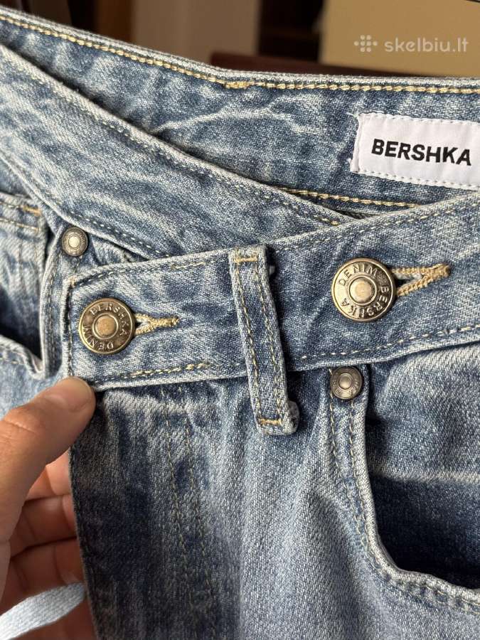 Bershka džinsai susiaustu juosmeniu 36 dydis - nuotraukos Nr. 7