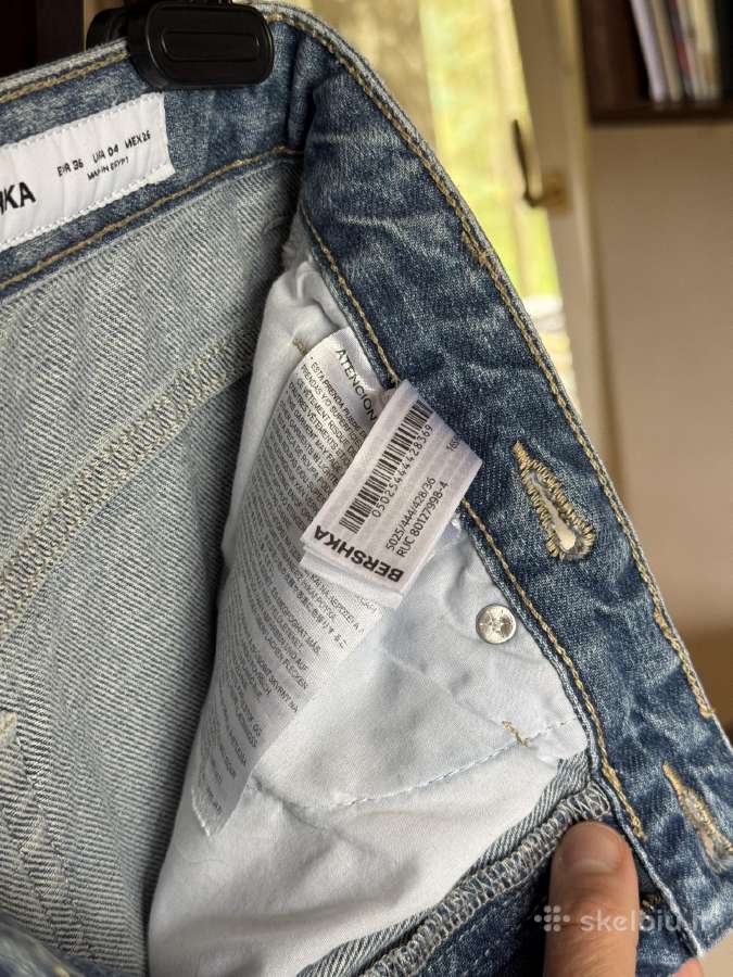 Bershka džinsai susiaustu juosmeniu 36 dydis - nuotraukos Nr. 12