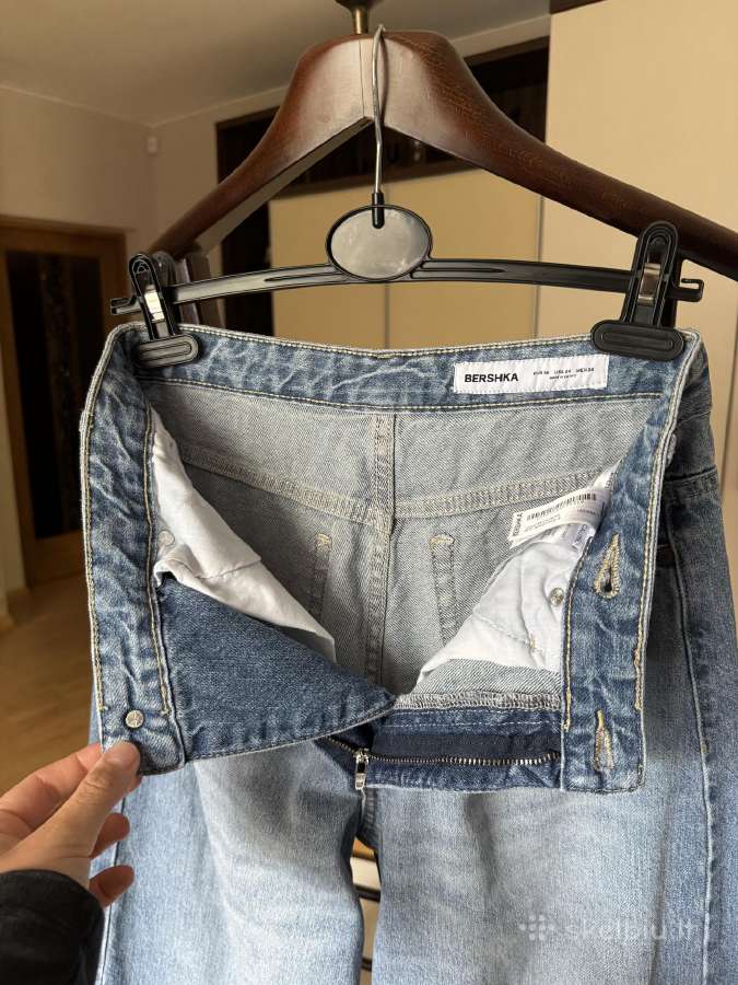 Bershka džinsai susiaustu juosmeniu 36 dydis - nuotraukos Nr. 13