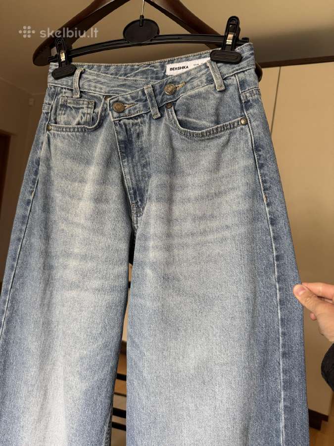 Bershka džinsai susiaustu juosmeniu 36 dydis - nuotraukos Nr. 14