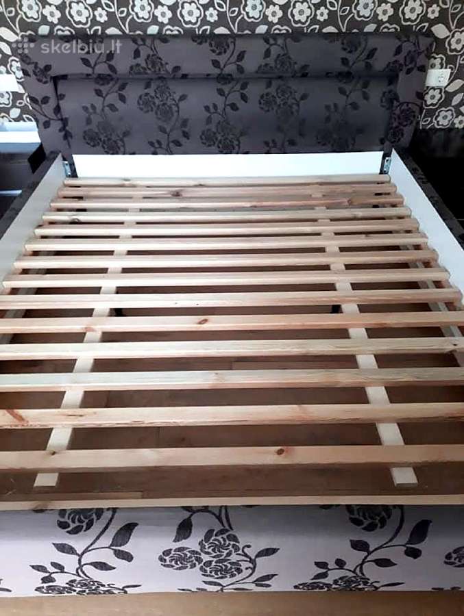 Dvigulė lova 200x180 su minkštu galvūgaliu - nuotraukos Nr. 2