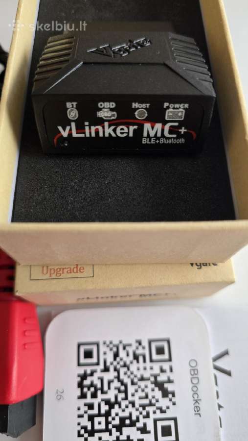 Vgate vlinker Mc+ Obd2 + Fca 12+8 + adapteriai - nuotraukos Nr. 2