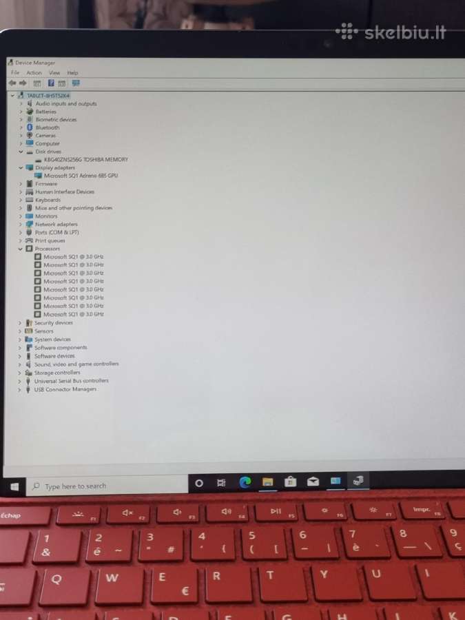 Microsoft surface Prox Sq1 - nuotraukos Nr. 6