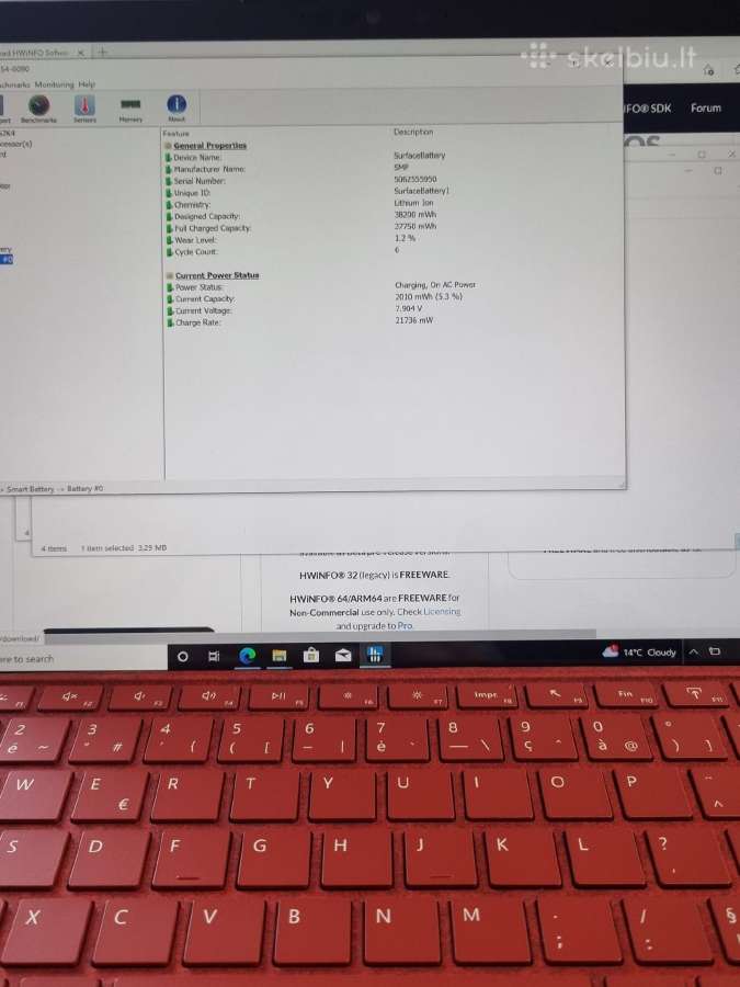 Microsoft surface Prox Sq1 - nuotraukos Nr. 7