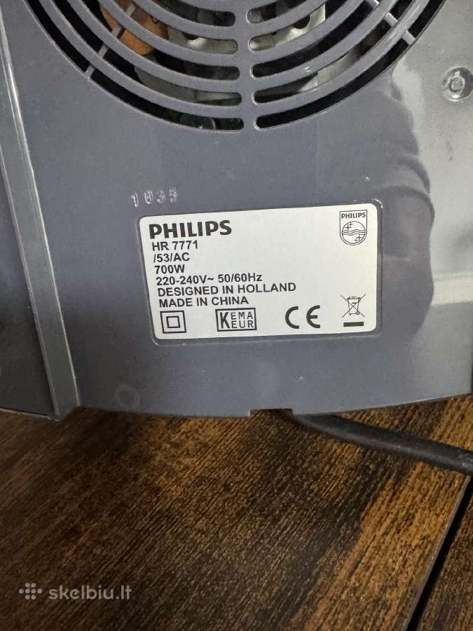 Philips Hr7771 virtuvinis kombainas, 700 W. - nuotraukos Nr. 4